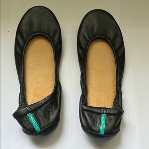 Tieks Black Leather Flats